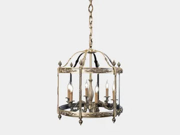 EMILY 452/6 - LED brass pendant lamp by Possoni Illuminazione - view 2